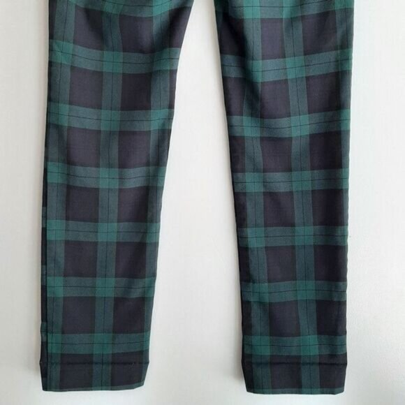 REITMANS Tartan Plaid Slim Leg Dress Pants Green & Black Sz 6 - Picture 7 of 9